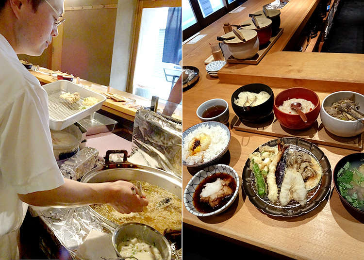 天ぷら定食が大人気「金子半之助」