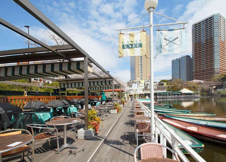 3. Canal Cafe - Right on the water; enjoy Tokyo's seasons