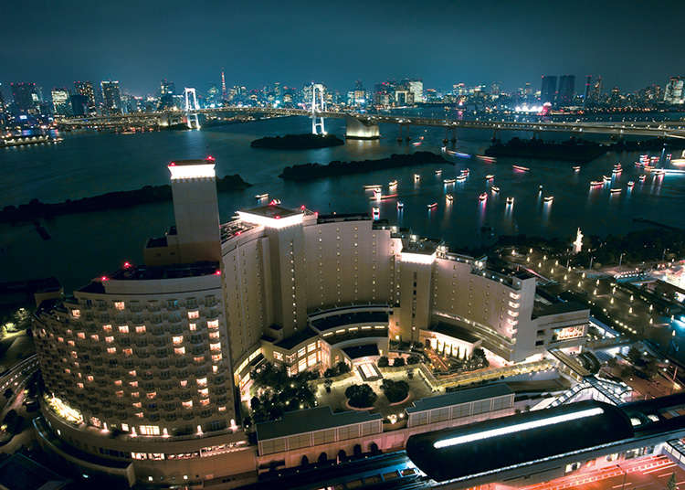 東京湾の景色を一望