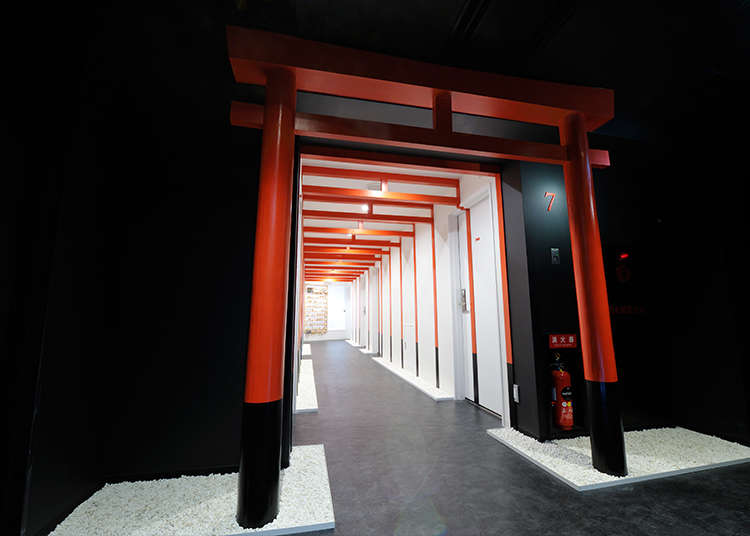 Each floor symbolizing many elements of Japanese culture