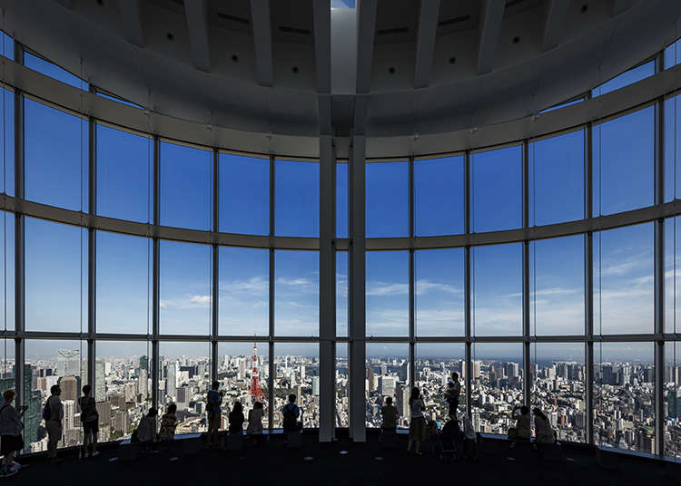 A place where you can enjoy a spectacular view of Tokyo by day or night