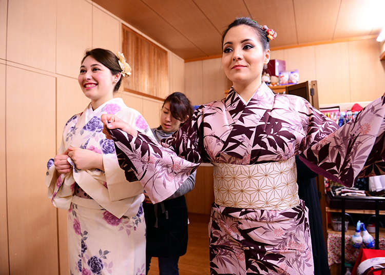 Mari menyewa kimono untuk lebih menjiwai suasana di Jepun!
