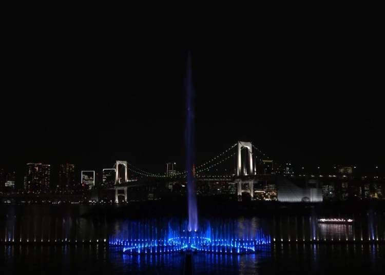 Tokyo Aqua Symphony, salah satu air mancur terbesar di dunia (Gambar: Pemerintah Metropolitan Tokyo)