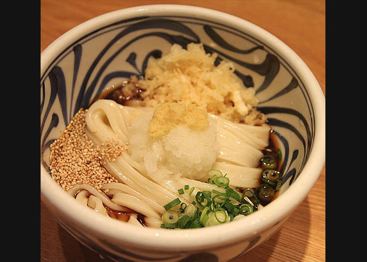 Special udon noodles at Sanuki-udon Nenotsu
