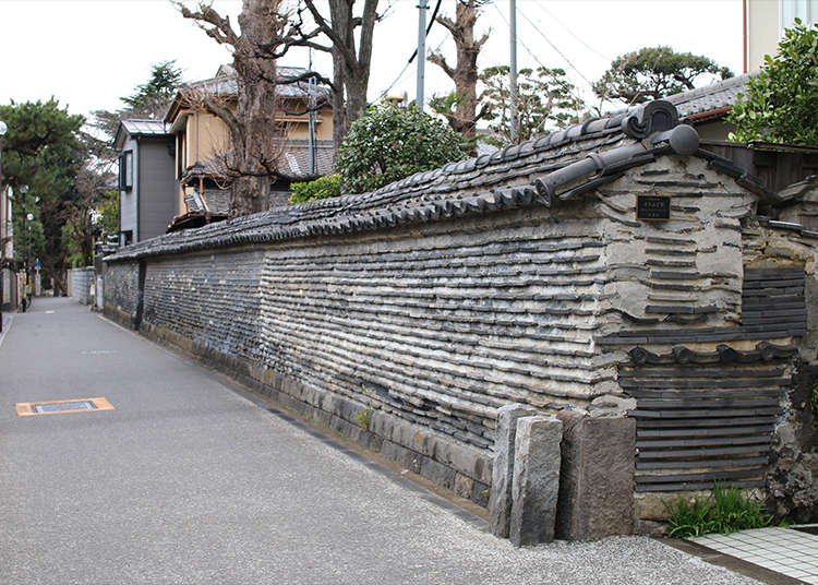 傳達谷中的寺町風情的「築地塀」
