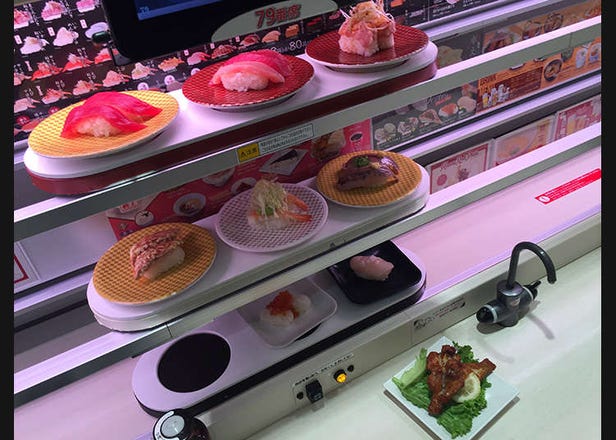 Kepelikan orang Jepun -Edisi restoran sushi bergerak-