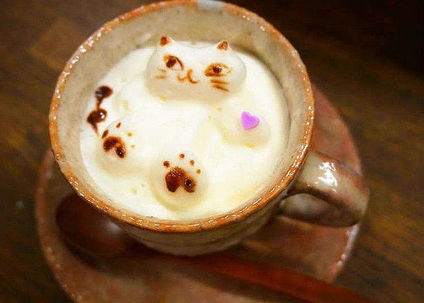 Penemuan kafe kucing 3D latte art yang menarik!