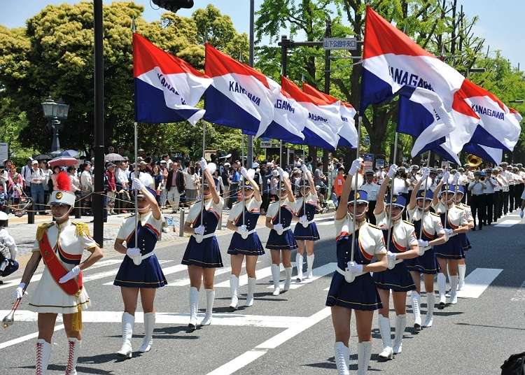 The Yokohama Parade yang Diselenggarakan di Kota Pelabuhan