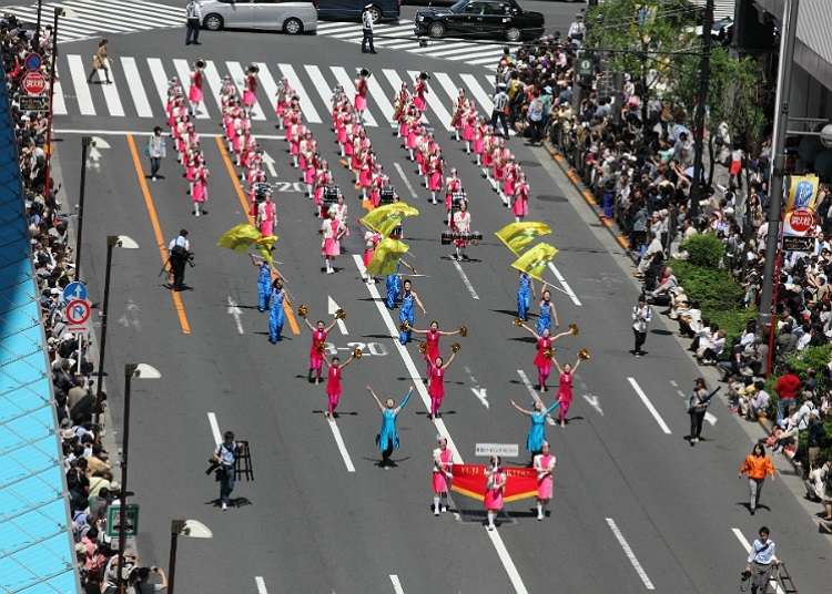 值得一看的雄壯遊行「銀座柳祭」