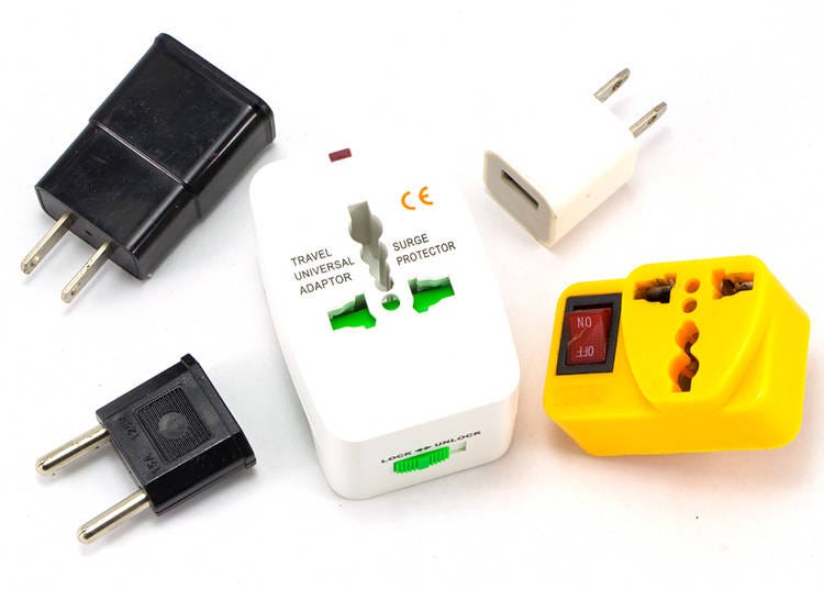 4. Electrical adapter and power bank