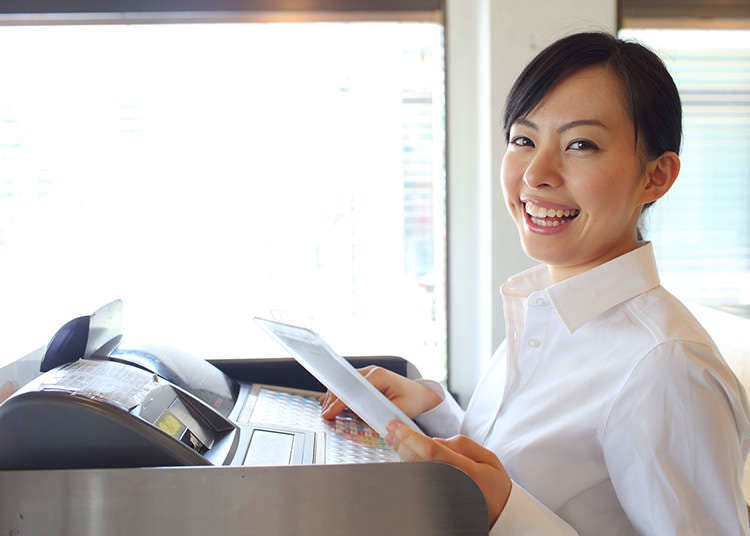 The etiquette when waiting at the counter