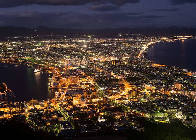A night view from the mountains