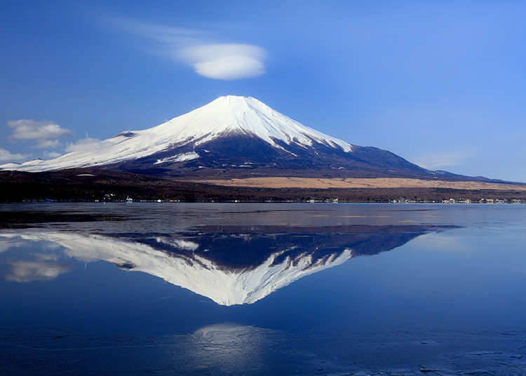 可以看见富士山的风景
