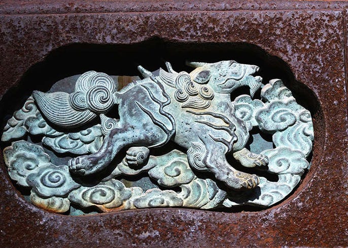 ドラゴン彫刻 鍔(つば) 金属製 大人気