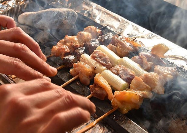 Yakitori (grilled chicken skewers) and Kushiyaki (roasted foods on skewers)