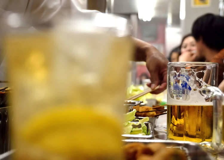 The types of kushiage and kushikatsu restaurants
