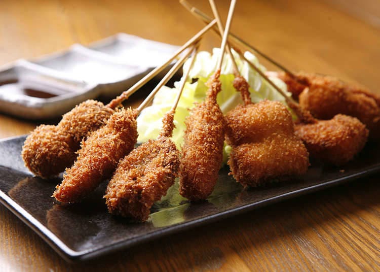 How to order and eat kushiage and kushikatsu