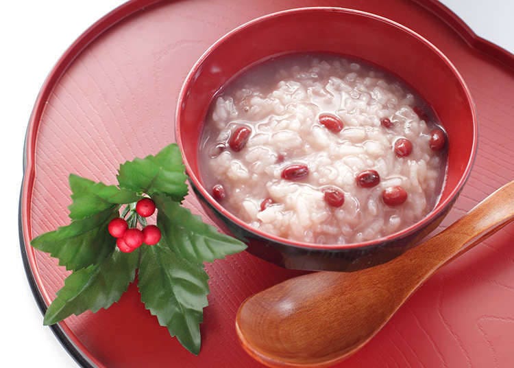 Okayu with red beans