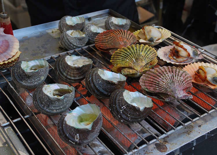 Sejarah hidangan kerang atau hidangan makanan laut Jepun