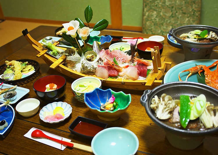 Mandi air panas dan makan di ryokan