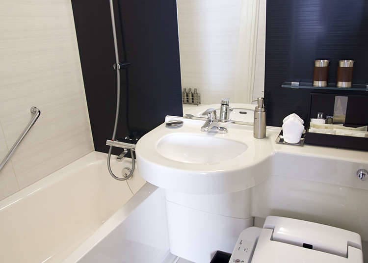 Unit Bath (ห้องน้ำแบบครบทุกอย่าง) แบบทั่วไปในโรงแรม