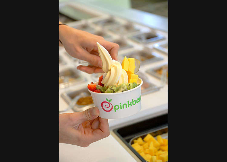 健康的冰沙優格「粉紅莓(Pinkberry)」