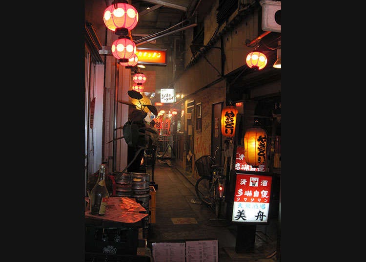 Through the back-alleys of Kichijoji at Harmonica Yokocho