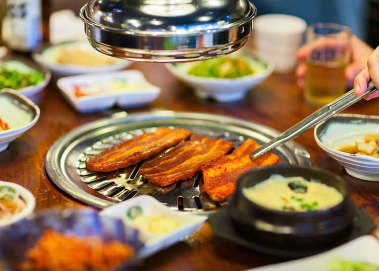 Typical Korean dishes in Japan