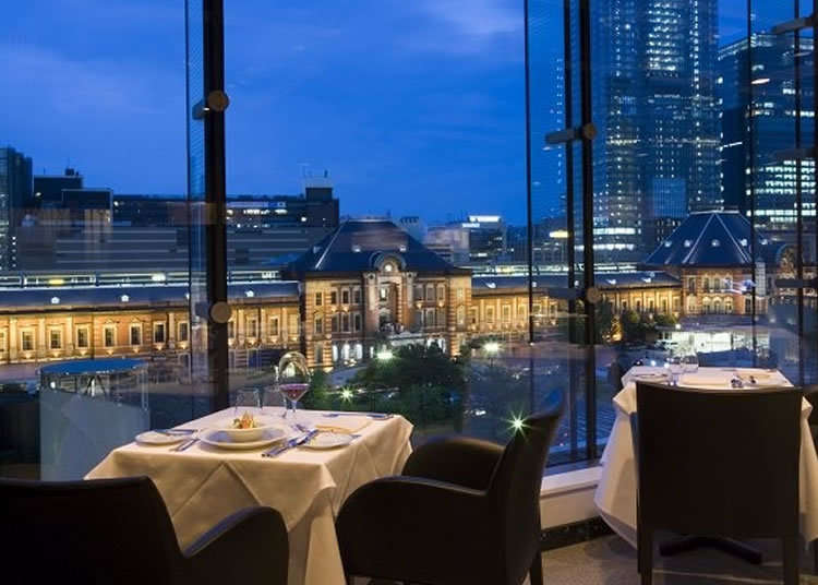A Famous French Restaurant Overlooking Tokyo Station