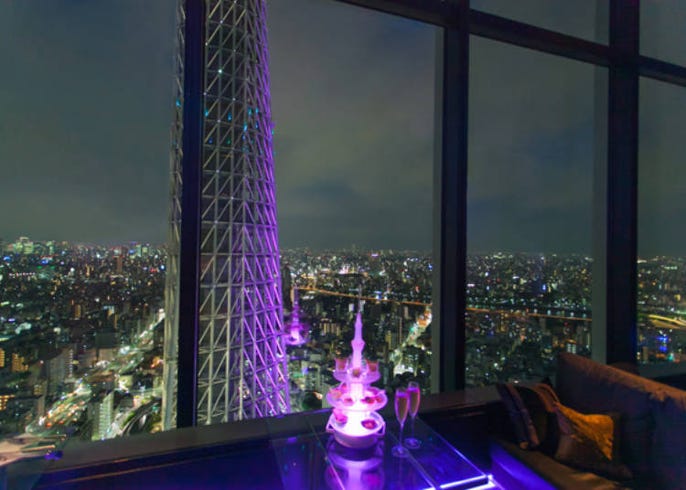 东京的夜景尽收眼底 天空lounge Top Of Tree Live Japan 日本的旅行 旅游 体验向导