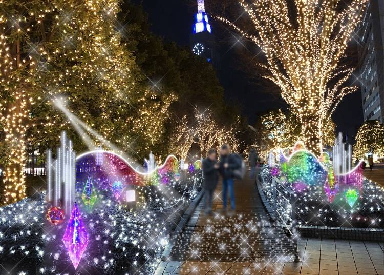 5. Shinjuku Minami Lumi: Where the entire Shinjuku South Exit area is enveloped in light