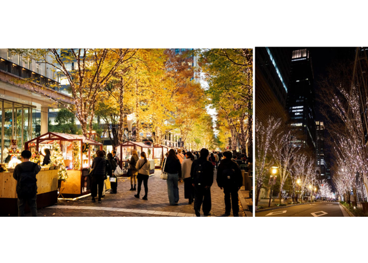 3. 820,000 Champagne-Gold Lights Sparkle at Marunouchi Illumination 2024