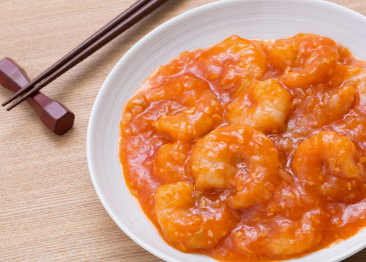 3.「エビチリ」は中華に甘みを加えたアレンジ料理