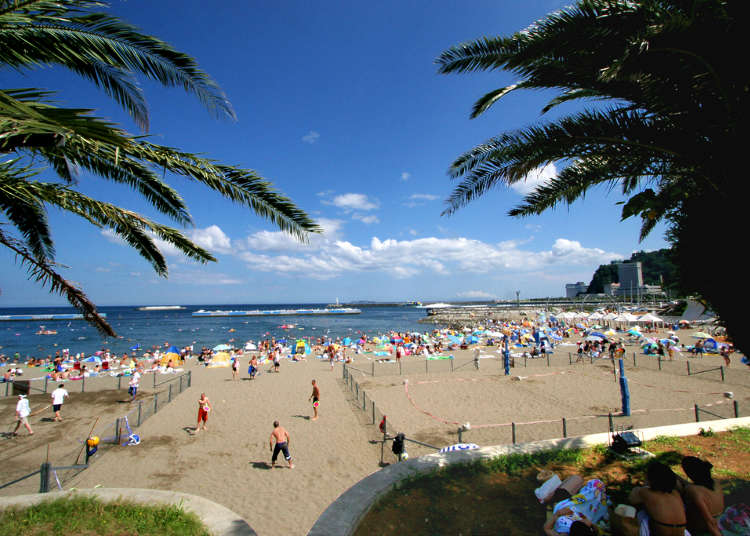 Atami Sun Beach: Resort area with a tropical atmosphere!