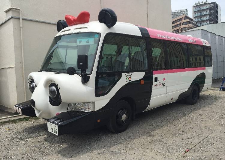 繞行於淺草附近的「熊貓巴士」