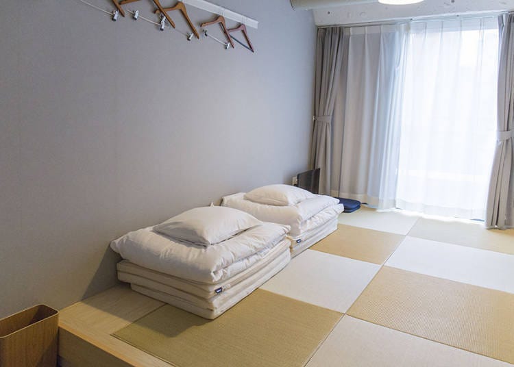 还有犹如日本家庭中一样可以放松的日式房间