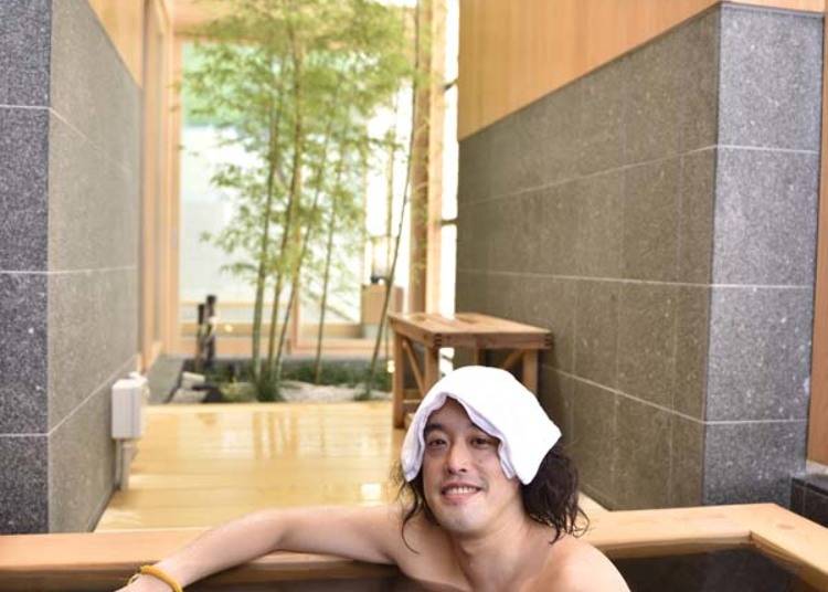 いつまでも浸かっていられる！ぬるめのお湯がおすすめ