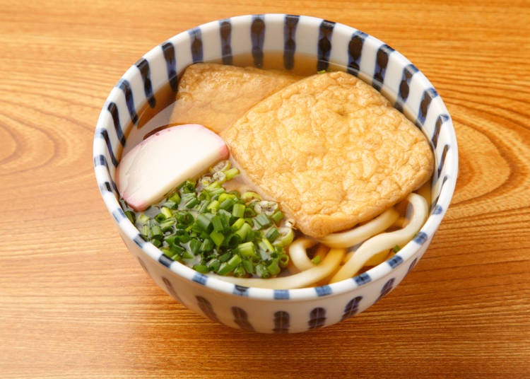 甘い味わいが絶妙な「きつねうどん」が人気No.2