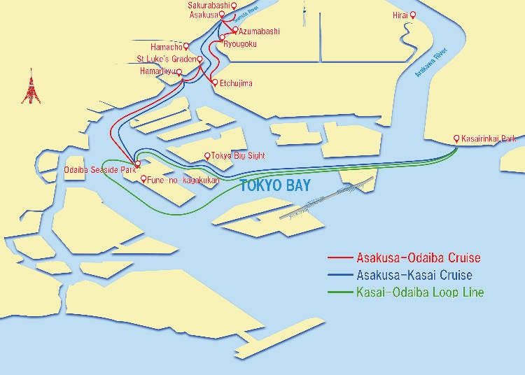 tokyo cruise map