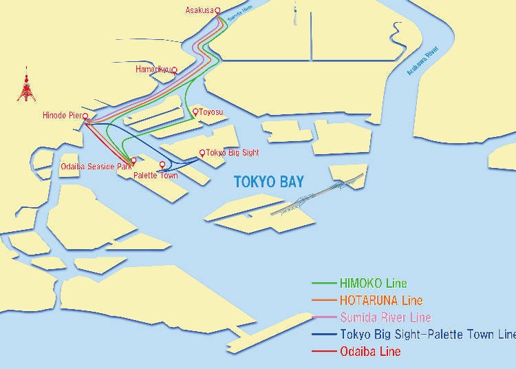 tokyo cruise map