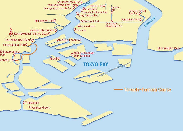 tokyo cruise map