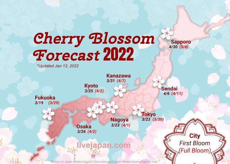 Japan Cherry Blossom 21 Forecast When Where To See Sakura In Japan Live Japan Travel Guide