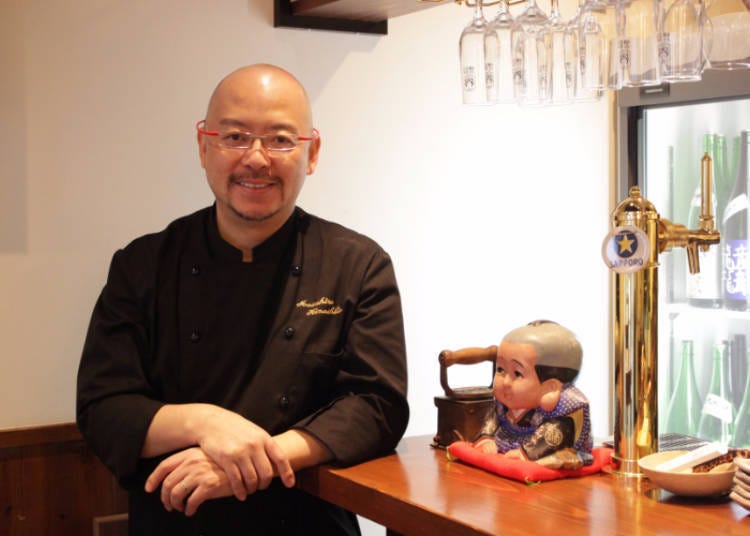 ▲Masahiro Kinoshita, the owner and chef of Nihonshu Bar Fukusuke