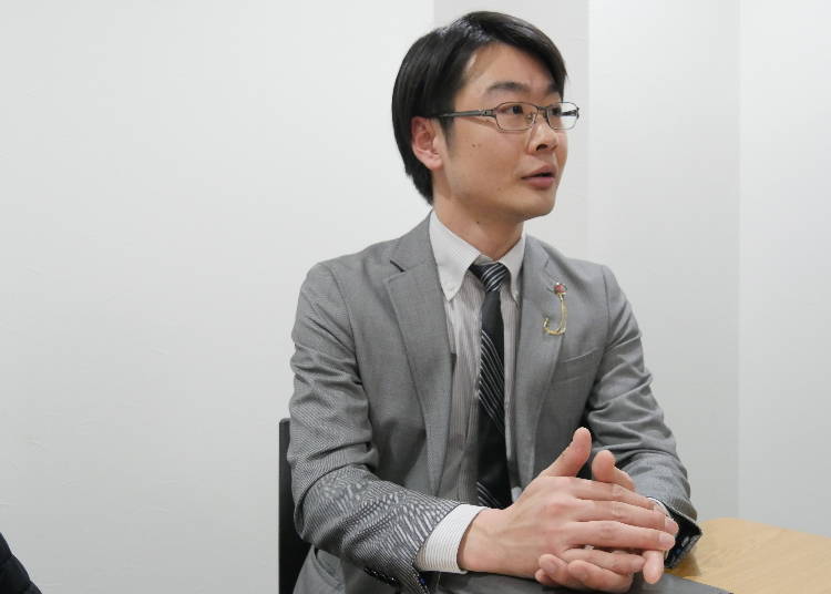 Mr. Takashi Miura, Ichiran's PR representative.