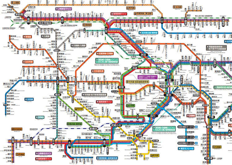 Tokyo Subway Map Japanese