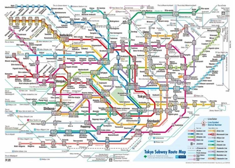 Tokyo Metro: 9 subway lines