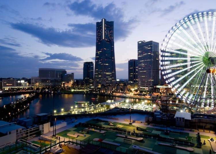 5. Yokohama World Porters Roof Garden: Spend a Romantic Evening while Gazing over Yokohama