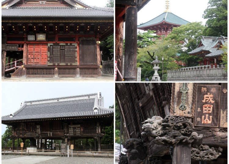 9. ศาลา “Komeido” 10. จากศาลา “Komeido” สามารถมองเห็นเจดีย์ “Heiwa Oto” และศาลา “Kiyotaki Gongendo” 11. / 12. ศาลา “Gakudo” ซึ่งถูกสร้างขึ้นในปีค.ศ. 1861 มีป้าย Ema และ Gaku แขวนประดับอยู่