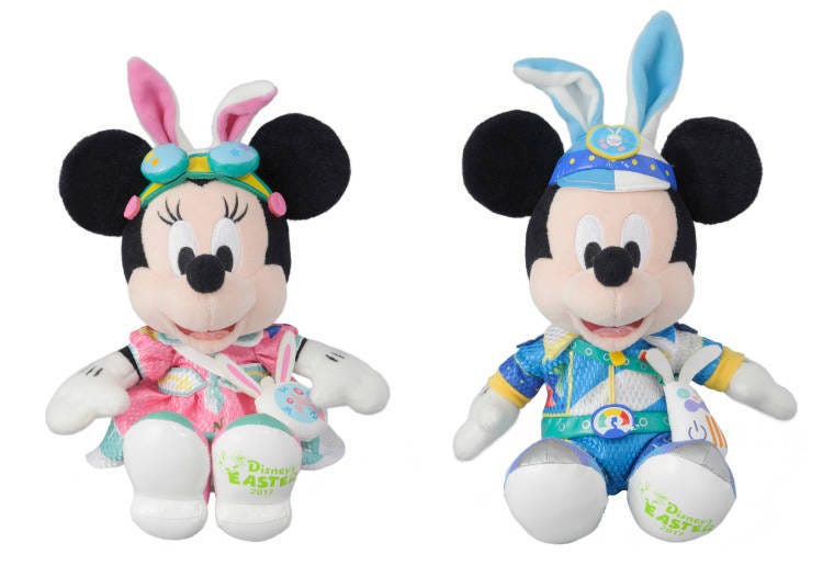 Mickey and Minnie Bunny Ear Plushies