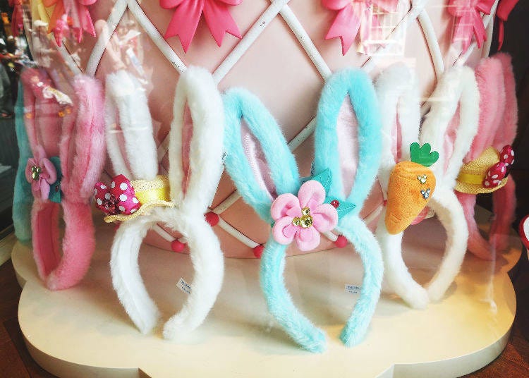 進樂園必買兔耳髮圈 1300日幣 ＆ 可愛髮圈造型飾品 500日幣